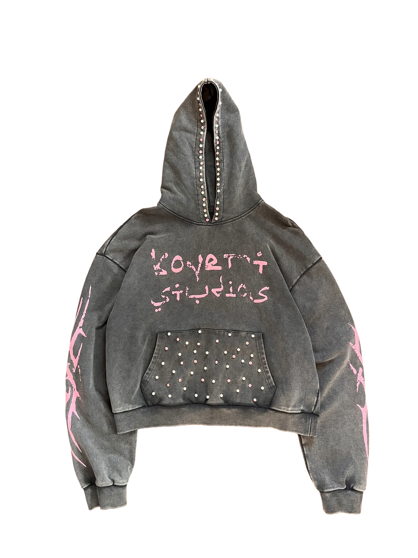 Grey "Bedazzled" Hoodie