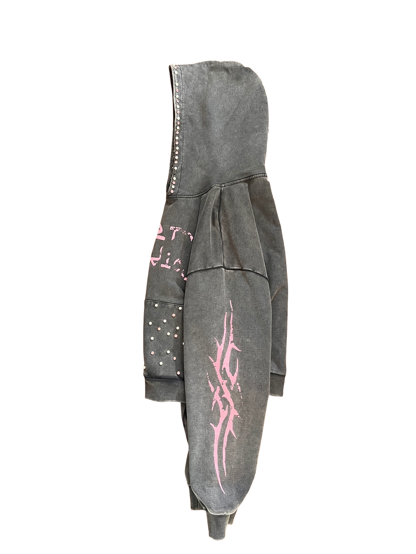 Grey "Bedazzled" Hoodie